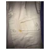 Rafaella White Skirt Suit Sz 10 & Cottonwear Purple Vest M Lot