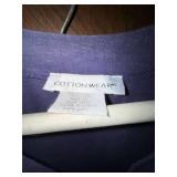 Rafaella White Skirt Suit Sz 10 & Cottonwear Purple Vest M Lot