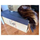 Vintage Fur Hat & Mink Stole Collar Lot w/ Dayton Box, Used