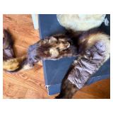 Vintage Fur Hat & Mink Stole Collar Lot w/ Dayton Box, Used