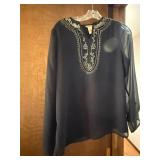 4 Pc Womenâs Clothing Lot Mita Cardigan Laura Ashley Blouse Skirt