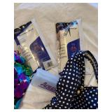 Gottex & Windsong Womenâs Swimsuit Lot w/ 3 Speedo Caps Size 10
