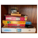 Mixed Vintage Games Cards Puzzle Lot Ravensburger German Tin Bank