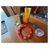 Vintage Mixed Candle Holder Decor Lot Glass Votives Paperweight Ring