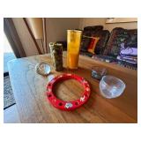 Vintage Mixed Candle Holder Decor Lot Glass Votives Paperweight Ring