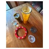 Vintage Mixed Candle Holder Decor Lot Glass Votives Paperweight Ring