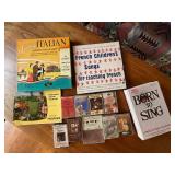 Vintage Voice Training Cassettes Language Course Record Book Lot