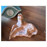 Vintage Hermle Brass Desk Clock Zodiac Dial Roman Numerals 8in