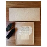 Vintage German Decor Lot Framed Print Brushes Riedlingen View