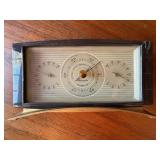 Vintage Airguide Desk Weather Station Barometer Thermometer Hygrometer