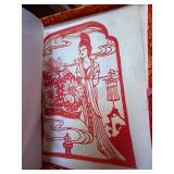 Vintage Chinese Folk Paper-Cuts Lot Booklet Loose Sheets in Box