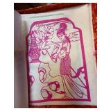 Vintage Chinese Folk Paper-Cuts Lot Booklet Loose Sheets in Box