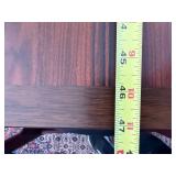 Beautiful Danish Rosewood Mid Century Modern Oval Dining Table & 8 Wood Chairs with Black Cushioned Seats and Backs