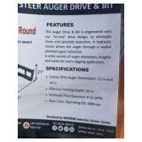 Auger Drive & Bit, WOLVERINE, 2026, Unused, ADB-13-1218R