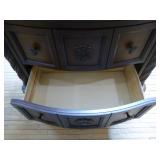 Ashley Dark Brown Three Drawer Night Stand