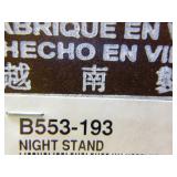 Ashley Dark Brown Three Drawer Night Stand