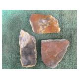 3 Rough Stones and 12 Slabs