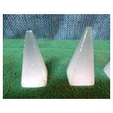 5 Selenite Pyramids