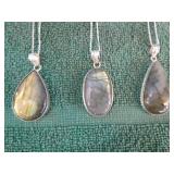5 Labradorite Pendants