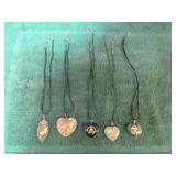5 Organite Pendants