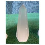 3 Selenite Pyramids