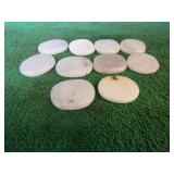 10 Quartz and Tourmaline Palm Stones
