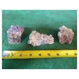 3 Amethyst Stones