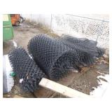 3 Rolls of Industrial Coated Black Chain Link Fencing