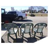 3 Outdoor Patio Chairs