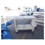 Metal Cart with Fold Down Sides