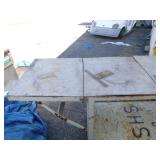 Metal Cart with Fold Down Sides