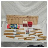Box of Letter Openers and Coke S/P with Toothpick Holder