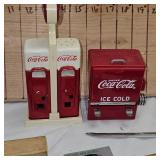 Box of Letter Openers and Coke S/P with Toothpick Holder