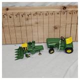 John Deere Combine and Garden Tractor