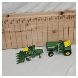 John Deere Combine and Garden Tractor