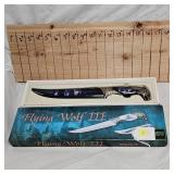 13.5" Bowie Knife, Flying Wolf