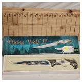13.5" Bowie Knife, Flying Wolf