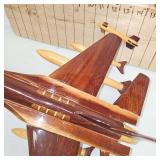 Wood Fighter Bomber Jet w/Stand
