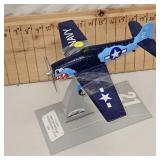 US Navy F6 Hellcat Jet with Stand-Die Cast