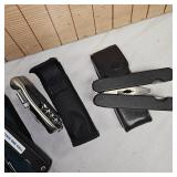 4 Multi Tool Knives and one pepper spray