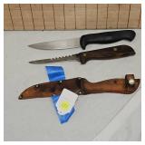 Lot of  2 Skinning Knives