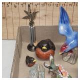 Lot of 6 Porcelain Birds Figurines