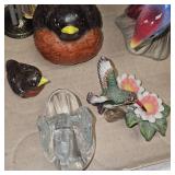 Lot of 6 Porcelain Birds Figurines