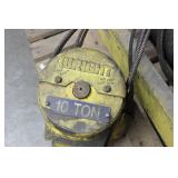 ACCO Right Work-Rated Electric Wire Rope Hoist 10 Ton For Parts Or Repair