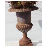 classic cast iron urn planter 24" High X 18" Top diameter