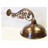 Oiled bronze Quorum outdoor wall sconce  28 Inch Long X 17 Inch Dome Diameter