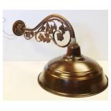 Oiled bronze Quorum outdoor wall sconce  28 Inch Long X 17 Inch Dome Diameter