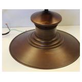 Rustic  Bronze Finish 1-Light Pendant Lamp With Flared Design. 12" Diameter