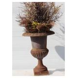 classic cast iron urn planter 24" High X 18" Top diameter