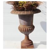 classic cast iron urn planter 24" High X 18" Top diameter